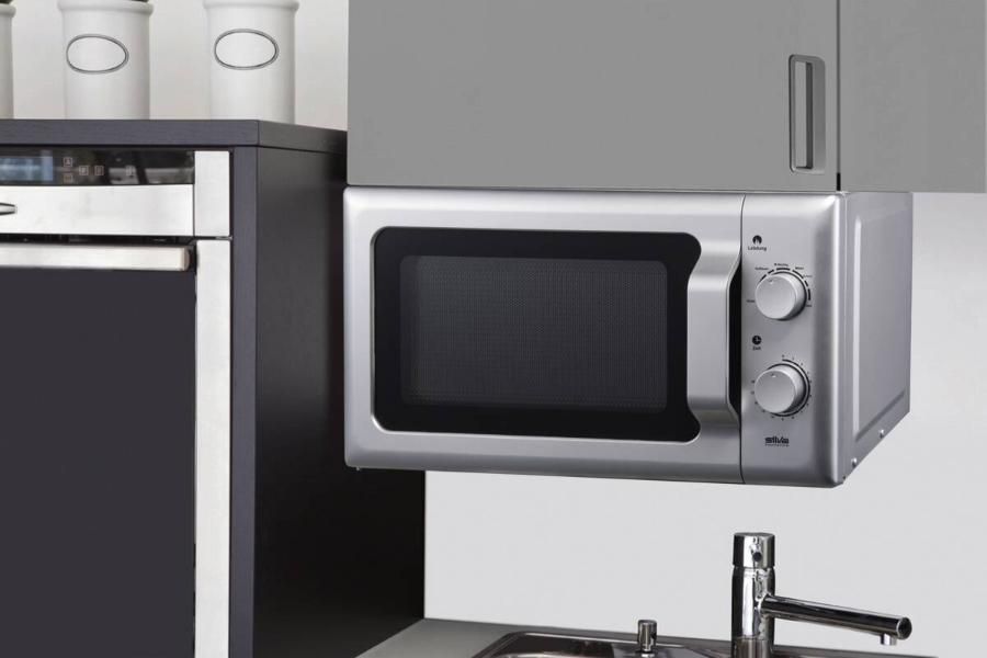 Silva MWU 20.4 Mikrowelle Silber 17l 700W Unterbau 