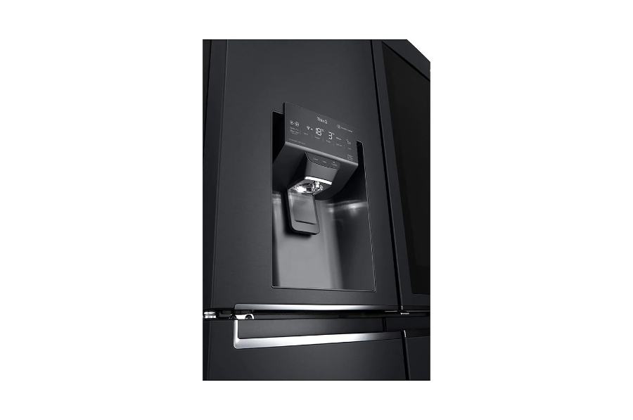 LG GMX945MC9F French Door, InstaView™  Matt Schwarz Stainless NoFrost Festwasseranschluss Side by Side
