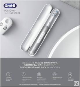 Oral-B Pulsonic Slim Luxe 4500 Platinum mit Reiseetui 4210201305675 #oralbpulsonic slim luxe 4500 platinum