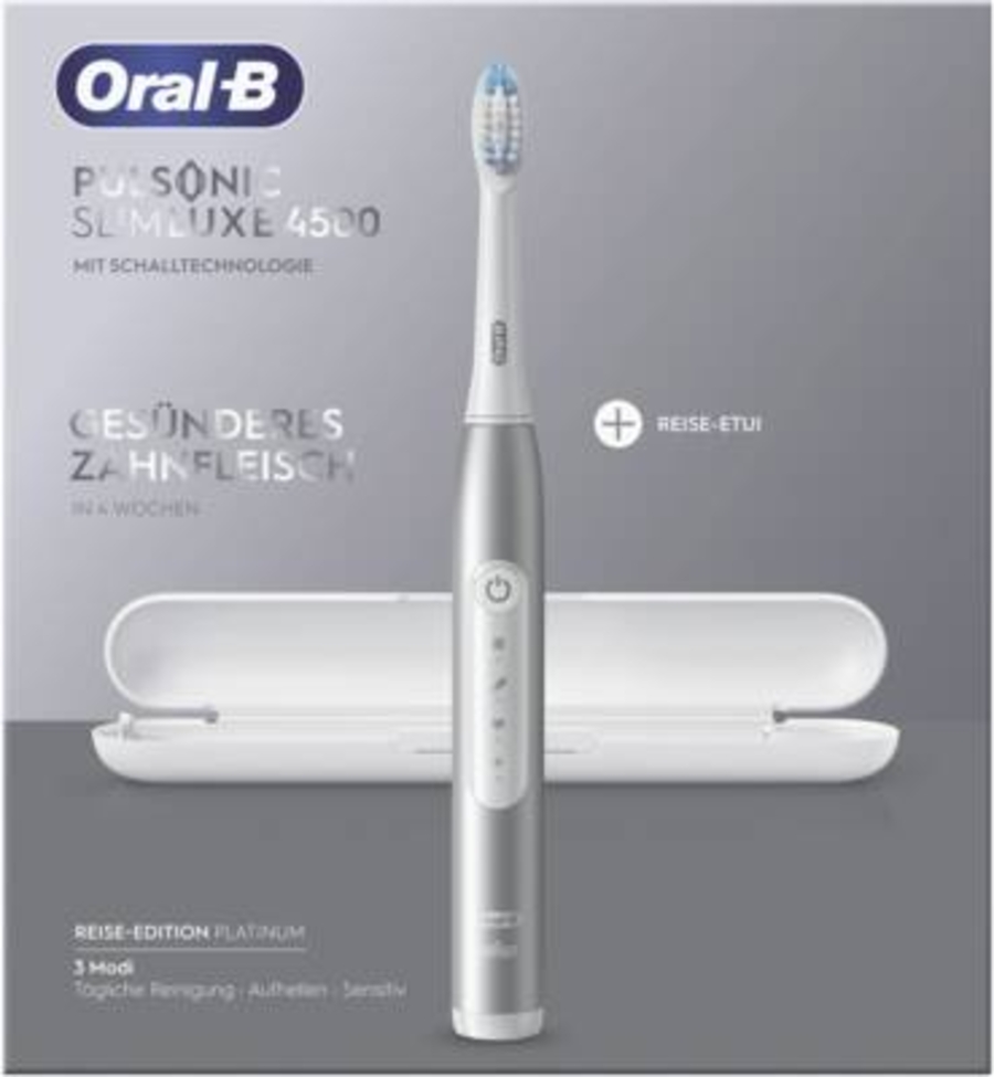 Oral-B Pulsonic Slim Luxe 4500 Platinum mit Reiseetui 4210201305675 #oralbpulsonic slim luxe 4500 platinum