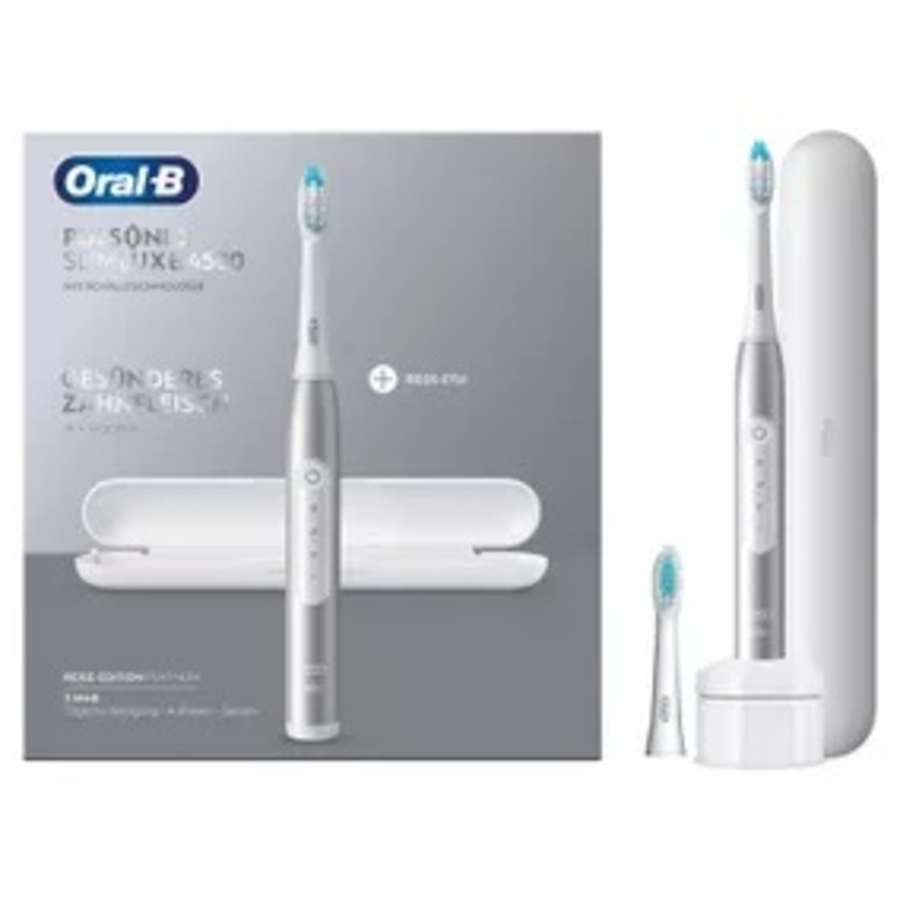 Oral-B Pulsonic Slim Luxe 4500 Platinum mit Reiseetui 4210201305675 #oralbpulsonic slim luxe 4500 platinum