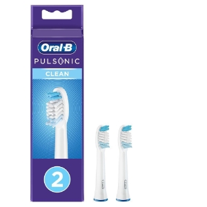 Oral-B Aufsteckbürsten Pulsonic, Clean 2er, 1299783 weiß