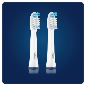 Oral-B Aufsteckbürsten Pulsonic, Clean 2er, 1299783 weiß
