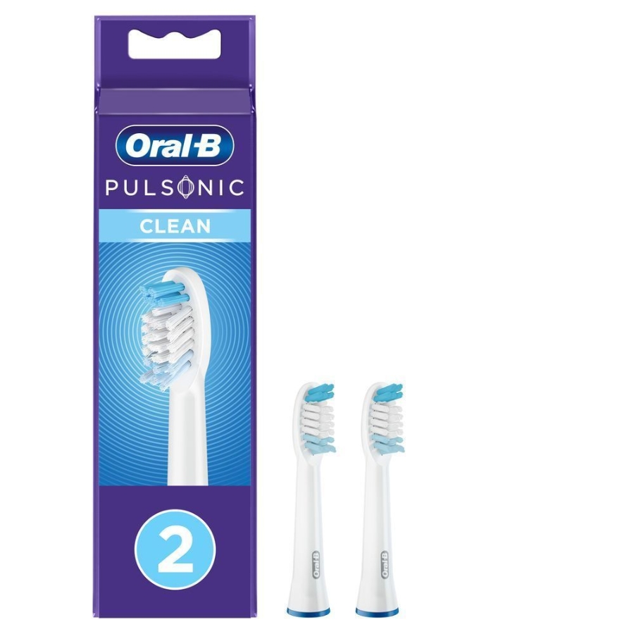 Oral-B Aufsteckbürsten Pulsonic, Clean 2er, 1299783 weiß
