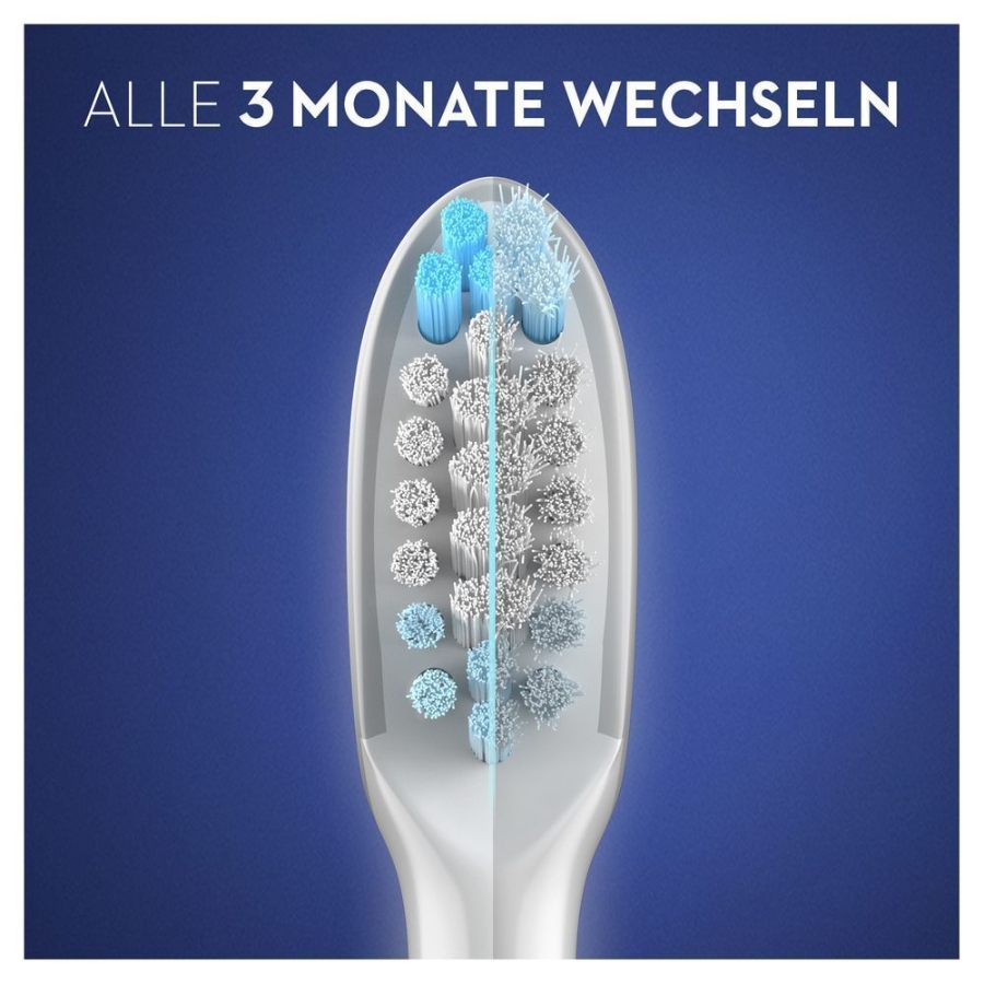 Oral-B Aufsteckbürsten Pulsonic, Clean 2er, 1299783 weiß