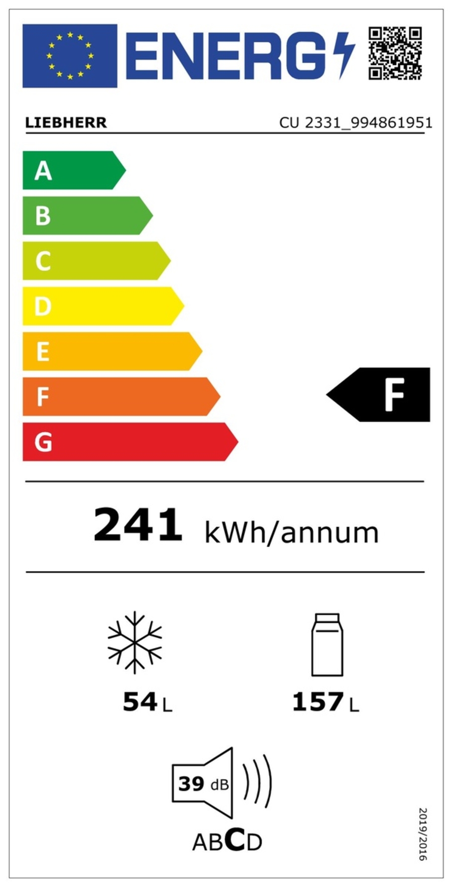Liebherr CU 2331 Kühl Gefrier Kombination  mit SmartFrost 217l 138cm