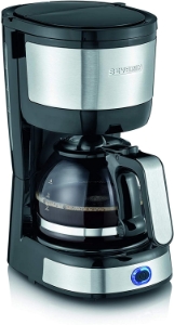 Severin KA4808  Filterkaffeemaschine, Kompaktes Design, Gebürsteter Edelstahl bis zu 4 Tassen