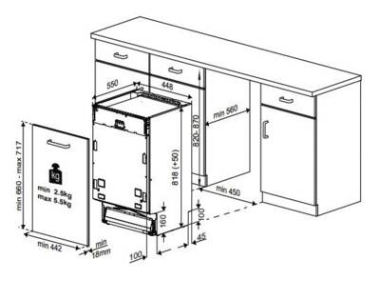 Beko DIS35023 Geschirrspüler Einbau vollintegriert 45 cm  