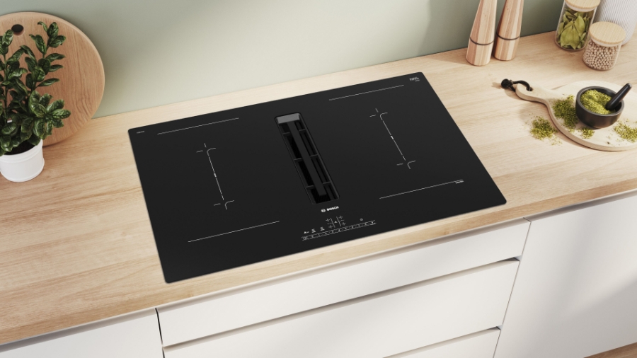 Bosch PVQ811F15E  Induktion Kochfeld mit Dunstabzug Autark 80cm