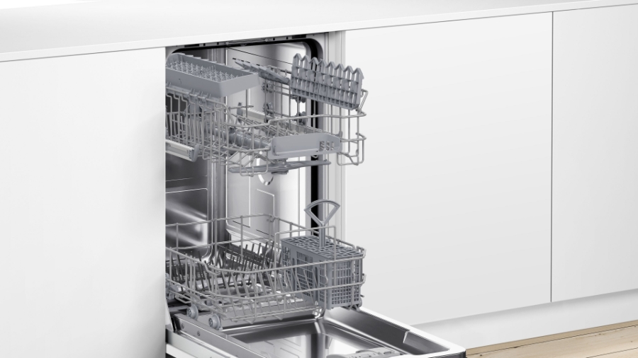 Bosch SPI2IKS10E Geschirrspüler teilintegriert 45 cm Edelstahl Geschirrspüler