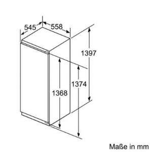 Siemens KI51FADE0  Einbau-Kühlschrank Nischenhöhe 140 cm