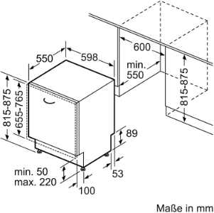 Siemens SN75ZX49CE iQ500 Geschirrspüler vollintegriert 60 cm , VarioScharnier(IKEA KÜCHE),Zeolith®-Trocknen 