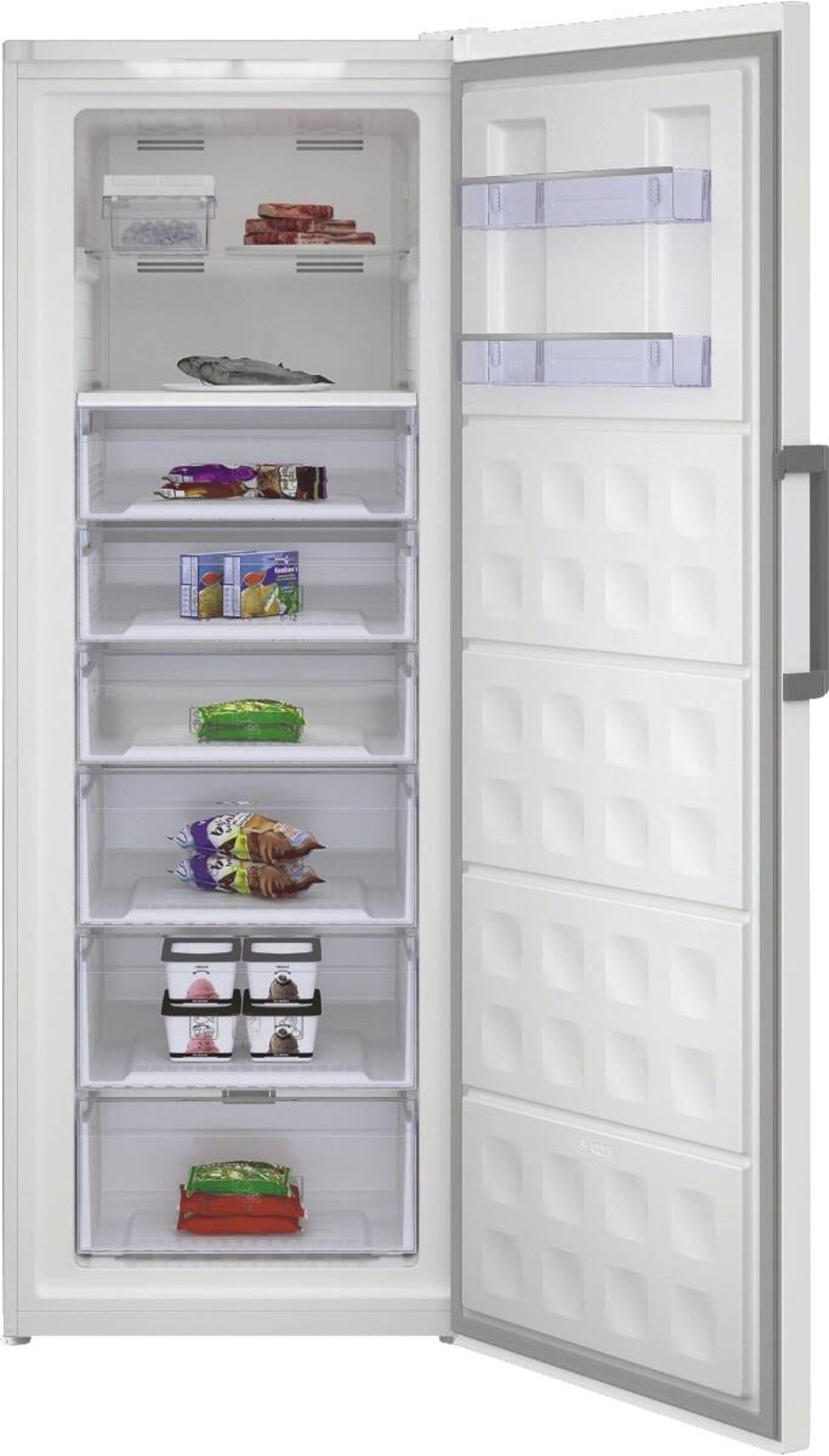 Beko RFNE448E35W Gefrierschrank, 70cm, 404l, NoFrost Höhe: 191,2cm, Breite: 70cm