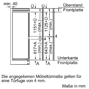Siemens KI87VVFE1  Einbau-Kühl-Gefrier-Kombination mit  Gefrierbereich unten  Flachscharnier