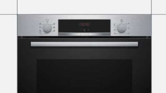 Bosch HBA533BS1 Einbau-Backofen 60 x 60 cm, Edelstahl 