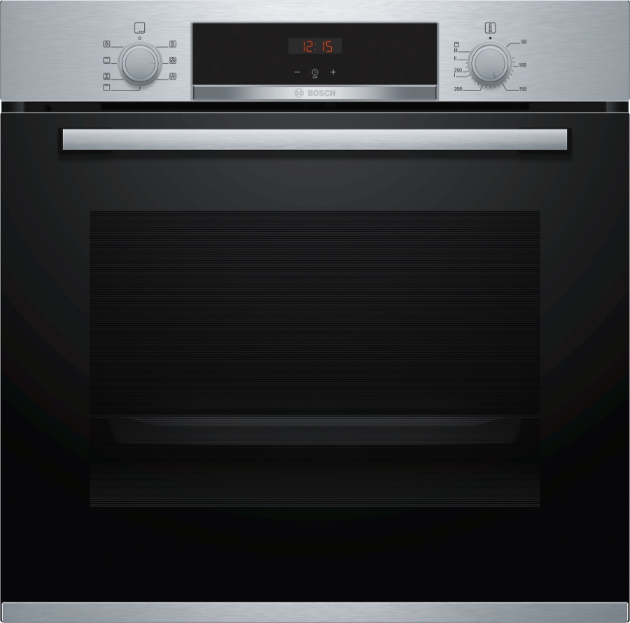 Bosch HBA533BS1 Einbau-Backofen 60 x 60 cm, Edelstahl 