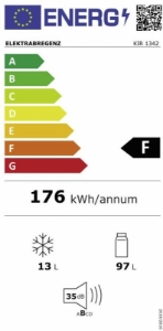 Elektrabregenz KIR1342 Einbau Kühlschrank mit Gefrierfach 