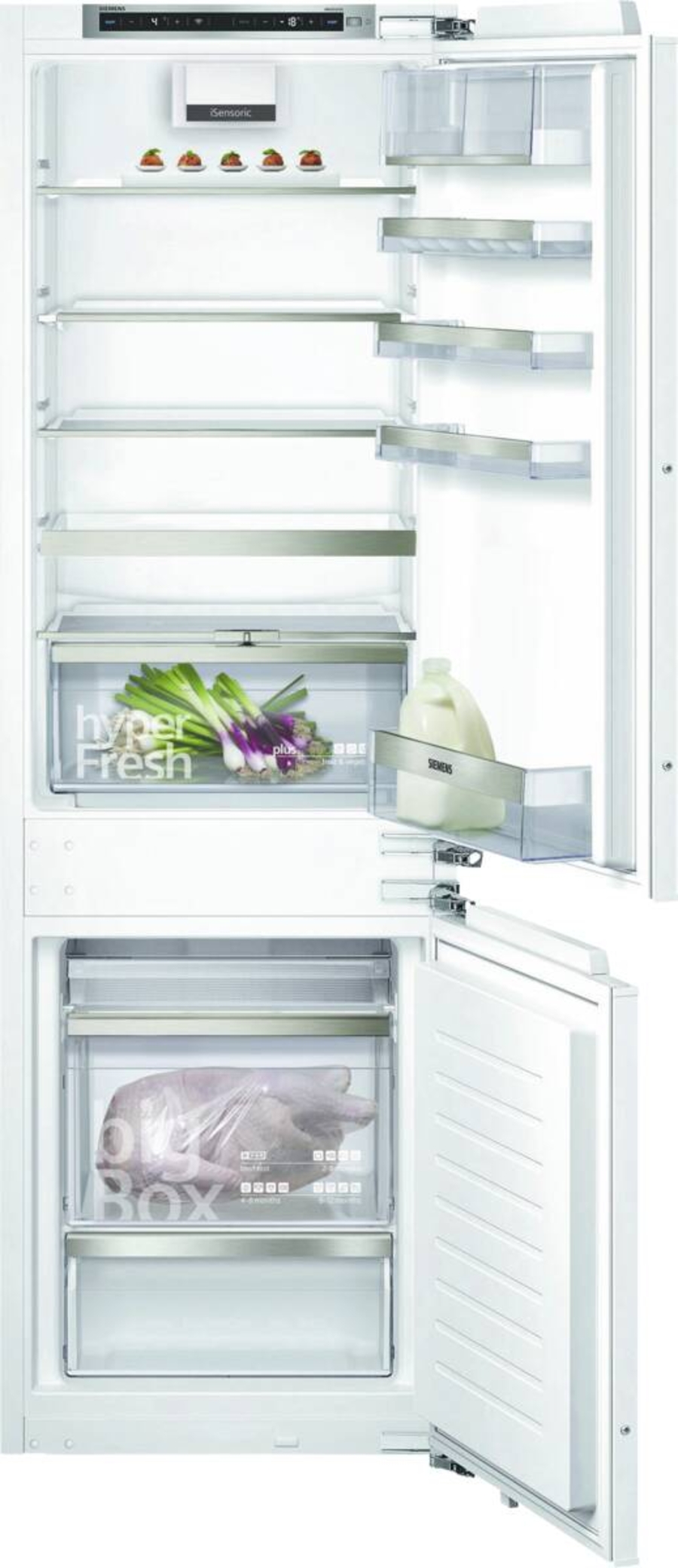 Siemens KI86SHDD0 iQ500 Einbau-Kühl-Gefrier-Kombination Flachscharnier mit Softeinzug ,Festtürmontage177.2 x 55.8 cm