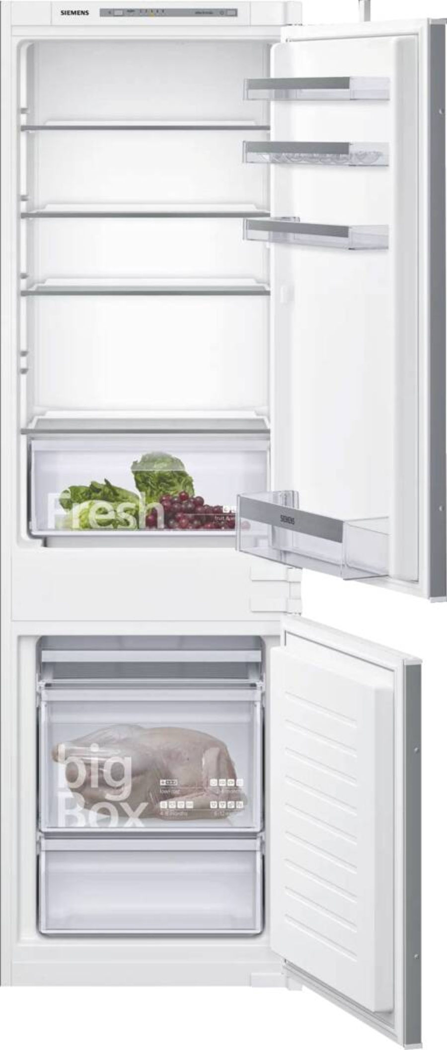 Siemens KI86VVSE0 iQ300 Einbau-Kühl-Gefrier-Kombination mit Gefrierbereich unten 177.2 x 54.1 cm