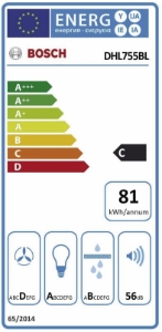 Bosch DHL755BL Serie  4 Lüfterbaustein 75 cm Silbermetallic 