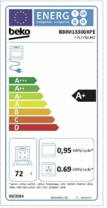 Beko BBIM13300XPE Multifunktionsbackrohr  mit 8 Kochfunktionen, Pyrolyse(Selbstreinigung)
