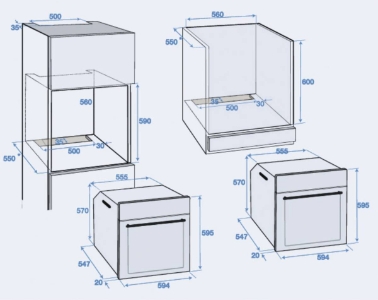 Beko BBIM12300X Multifunktionsbackrohr mit 8 Kochfunktionen 