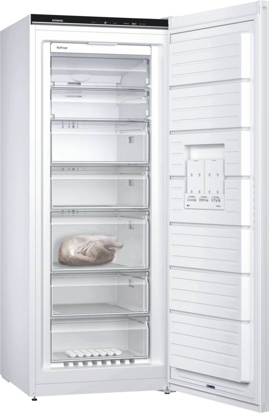 Siemens GS54NUWDV  Gefrierschrank Stand NoFrost  Weiß 1760x700x780mm