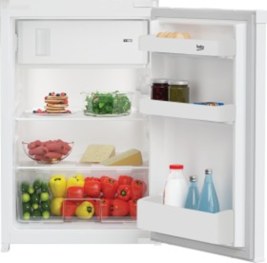 Beko B1754N Einbaukühlschrank mit Gefrierfach, 88cm, Schlepptür 