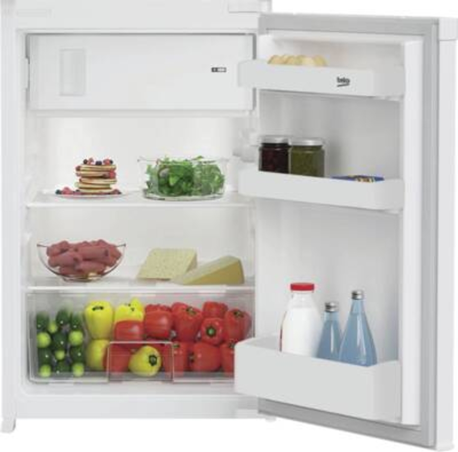 Beko B1754N Einbaukühlschrank mit Gefrierfach, 88cm, Schlepptür 