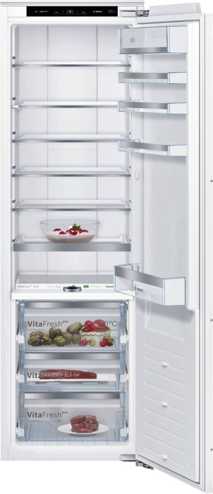 Bosch KIF81PFE0  Einbau-Kühlschrank 289l Festtür davon 83l Kaltlagerzone (0°C) 