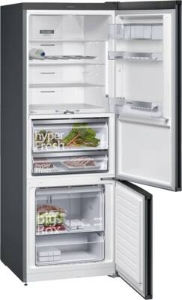 Siemens KG56FPXDA Kühl-Gefrier-Kombination Stand 70 cm breit 483l,NoFrost,Edelstahl-Schwarz EEK:D