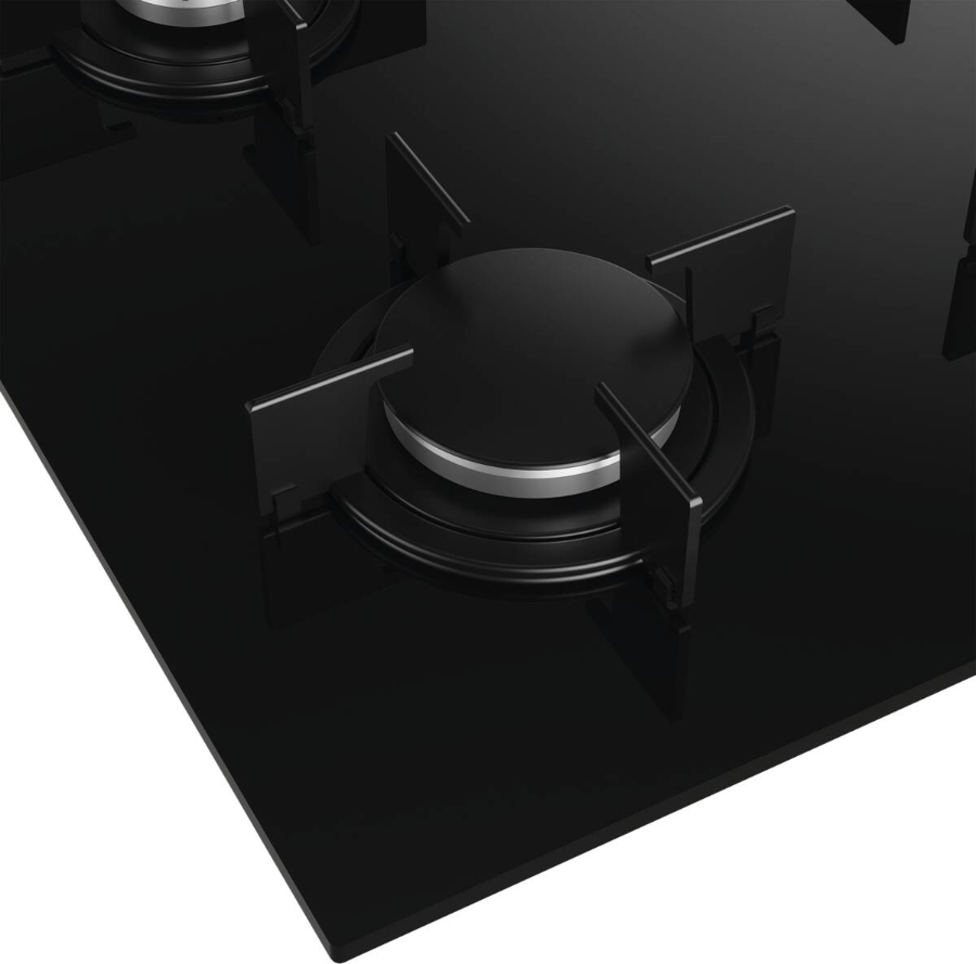 Beko HILG64120S Gaskochfeld schwarz glas modernes Design