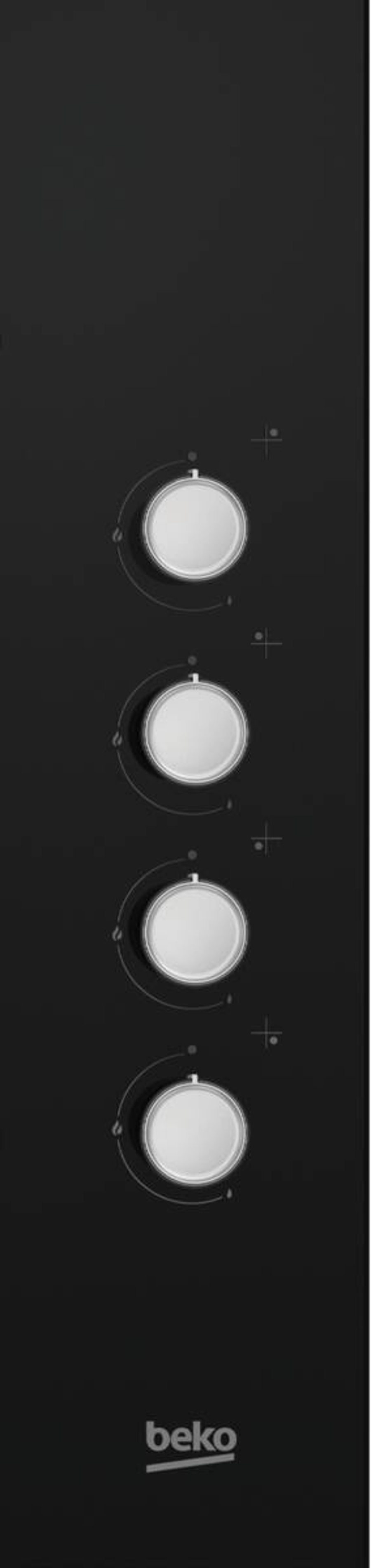 Beko HILG64120S Gaskochfeld schwarz glas modernes Design