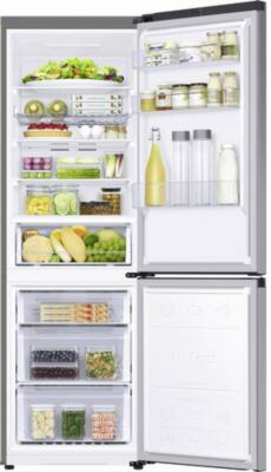 Samsung RB34T672ESA Kühl-Gefrierkombination Edelstahl-look  HxBxT: 185,3 x 59,5 x 65,8