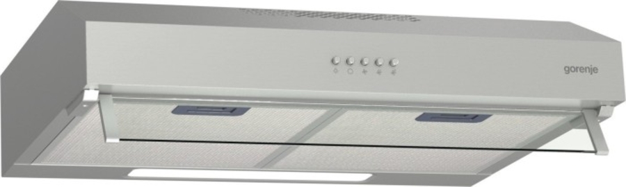 Gorenje WHU629EX/M Unterbau-Dunstabzugshaube Edelstahl mit Glasschirm,  Breite 60cm 