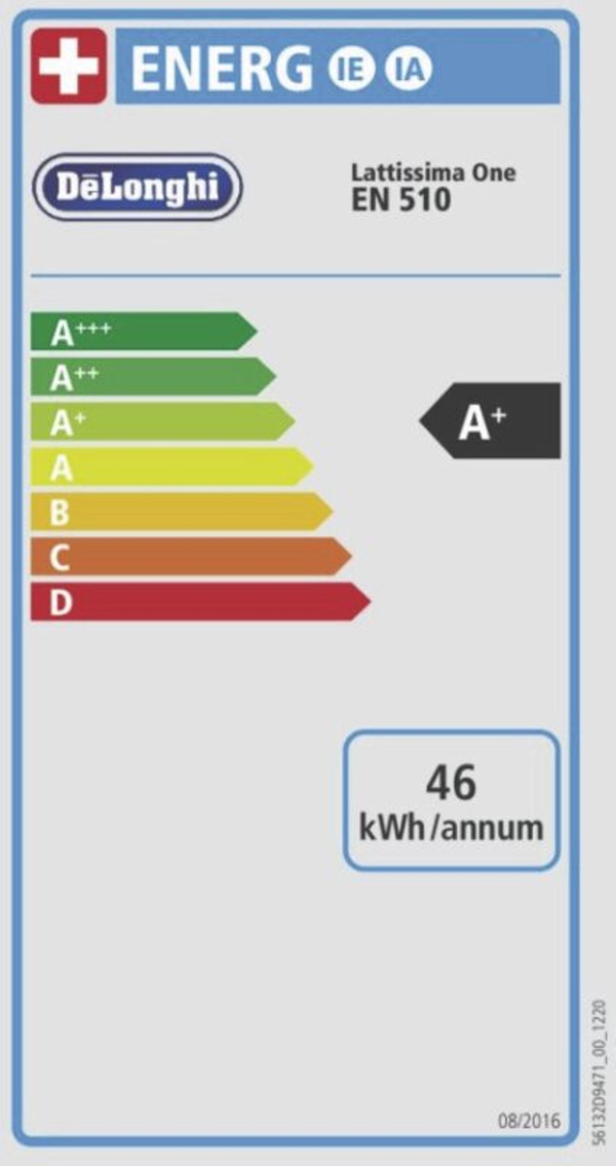 De´Longhi EN510.W Lattissima One Nespresso Kaffeekapselmaschine, weiß 
