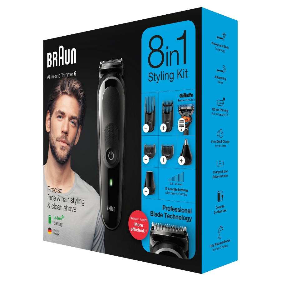 Braun Personal Care 8-in-1-Trimmer MGK5260 Barttrimmer 