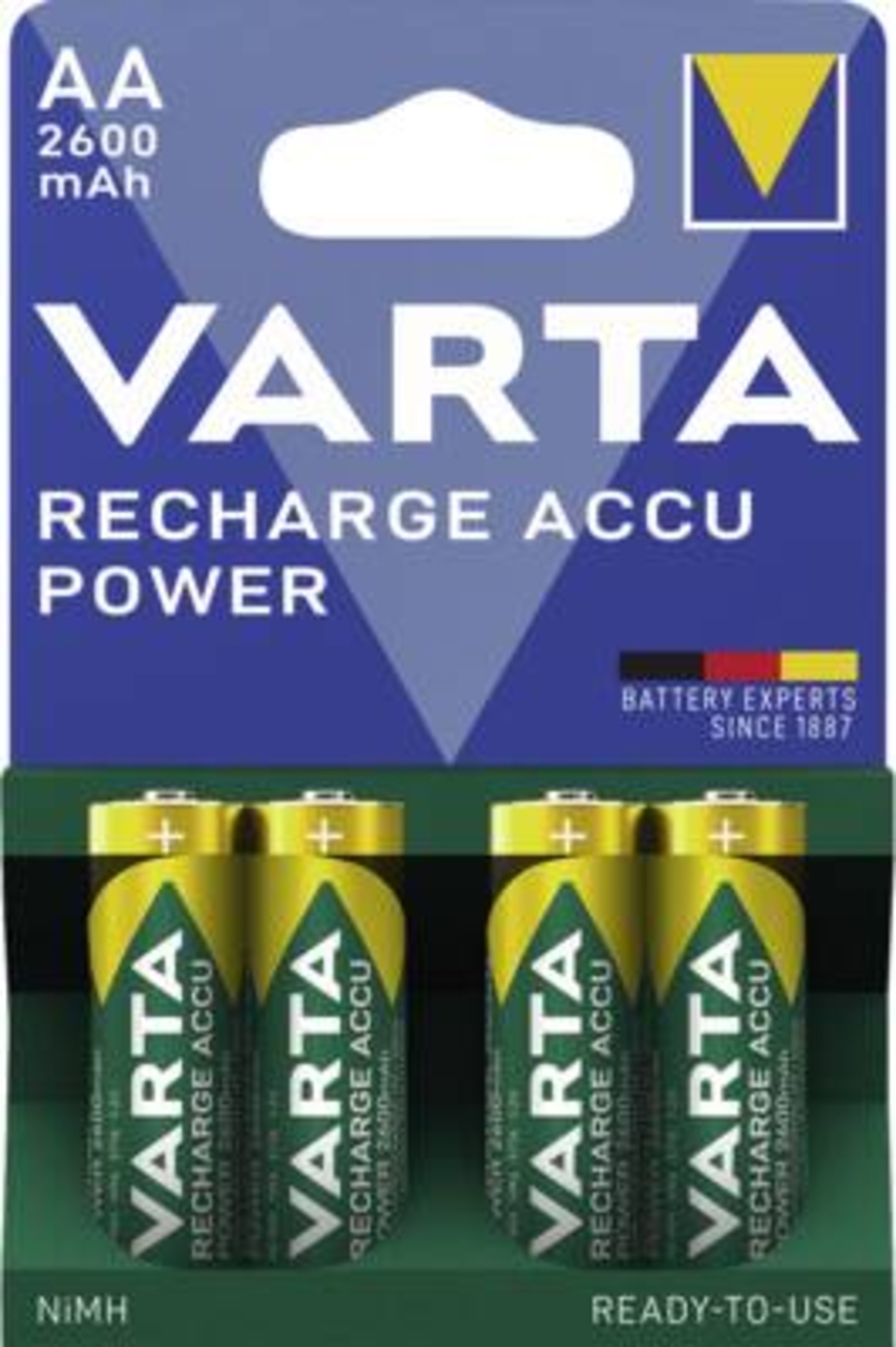 Varta 5716 Recharge Accu Power Mignon 2600mAh 4er Blister 
