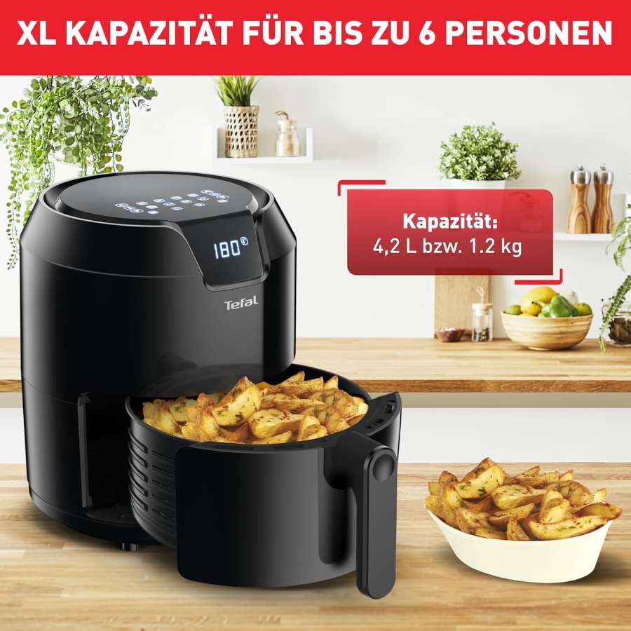 Tefal EY4018 Easy Fry Precision Fritteusen Schwarz 1500 W | 4,2 L 