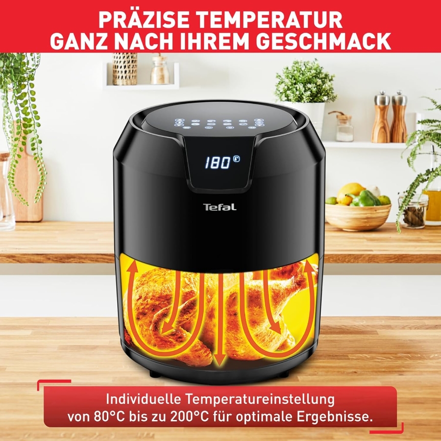 Tefal EY4018 Easy Fry Precision Fritteusen Schwarz 1500 W | 4,2 L 