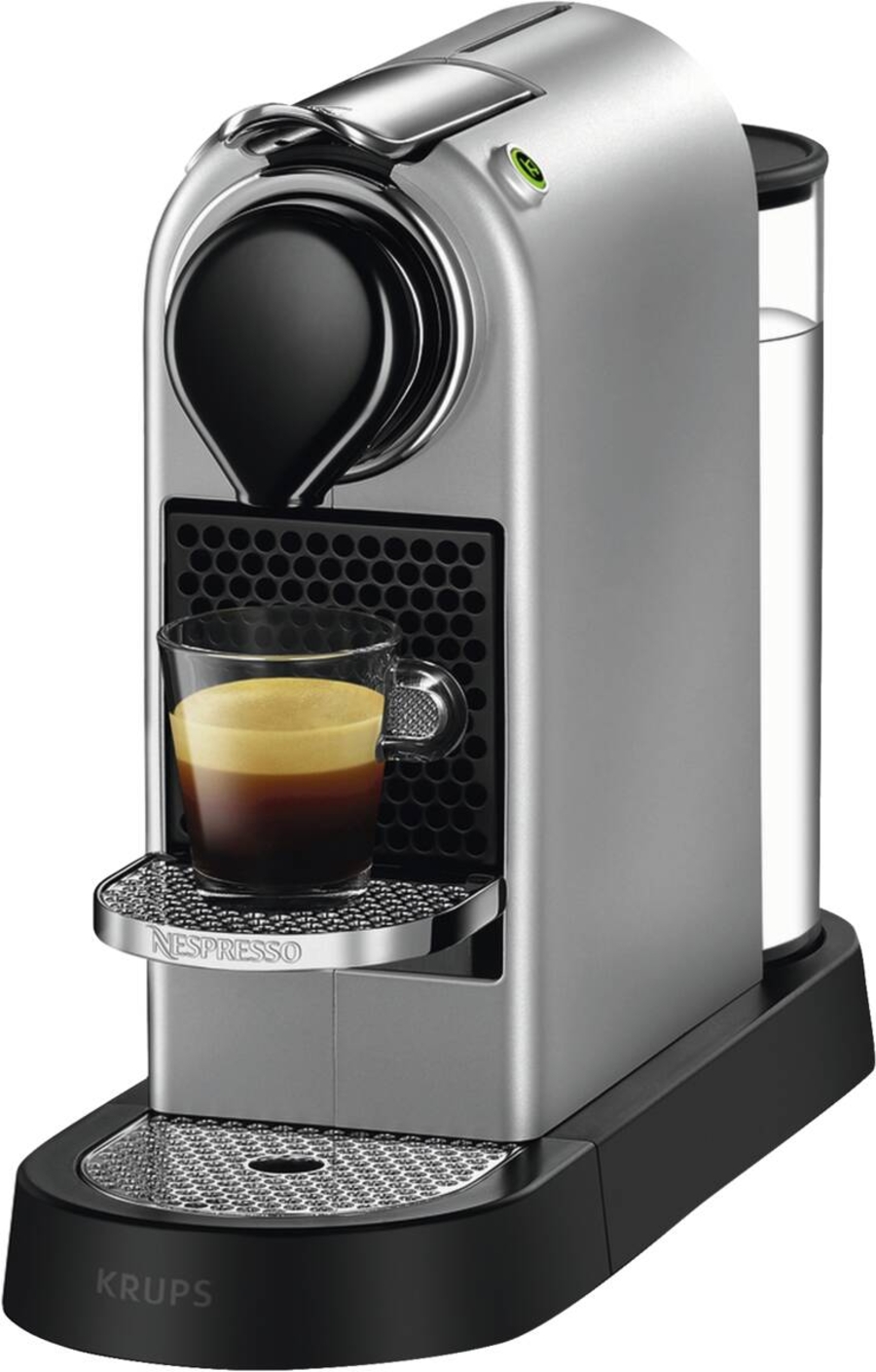 Krups XN741B New CitiZ Nespresso Kaffeekapselmaschine, silber