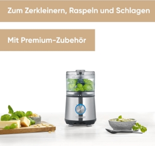 Severin KM3865  Zerkleinerer 400 W Edelstahl (gebürstet)  Schwarz  
