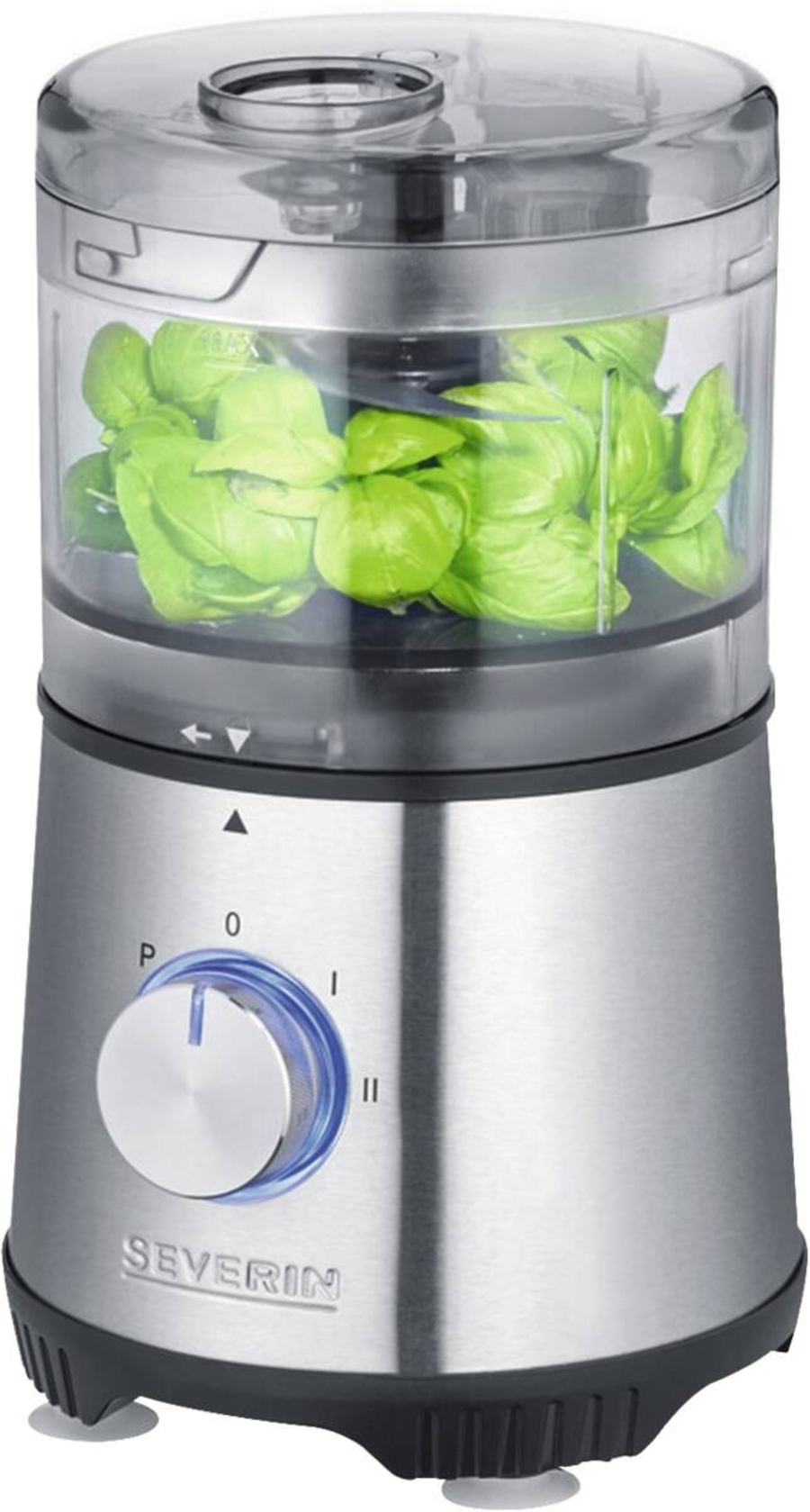 Severin KM3865  Zerkleinerer 400 W Edelstahl (gebürstet)  Schwarz  