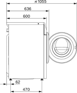 Miele WCD120 WPS  Waschmaschine Lotosweiss 60 cm Frontlader 8 kg 1400 U/min EEK:A