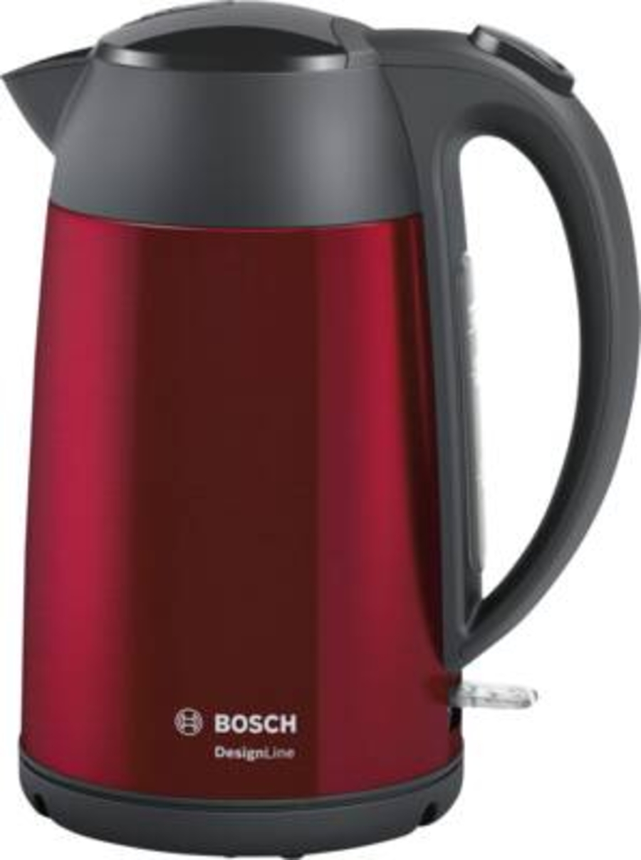 Bosch TWK3P424 DesignLine Wasserkocher Rot-Schwarz 