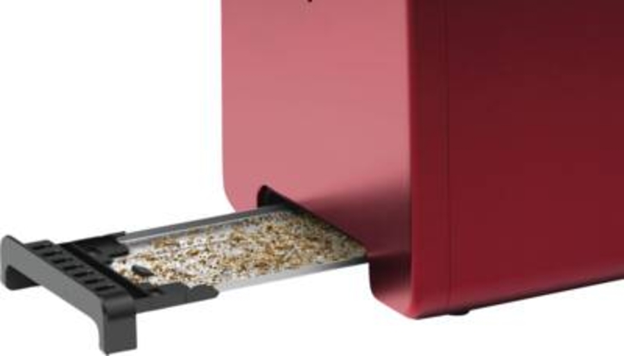 Bosch TAT3P424DE DesignLine Toaster Rot-Schwarz
