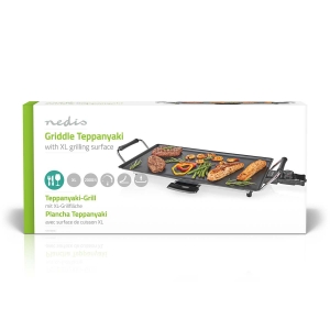 Nedis FCTE110EBK50 Teppanyaki-Tischgrill Backfläche (L x B): 47.5 x 26.5 cm | 5 Wärmeeinstellungen