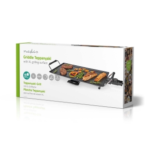 Nedis FCTE110EBK50 Teppanyaki-Tischgrill Backfläche (L x B): 47.5 x 26.5 cm | 5 Wärmeeinstellungen
