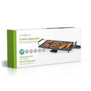 Nedis FCTE110EBK50 Teppanyaki-Tischgrill Backfläche (L x B): 47.5 x 26.5 cm | 5 Wärmeeinstellungen
