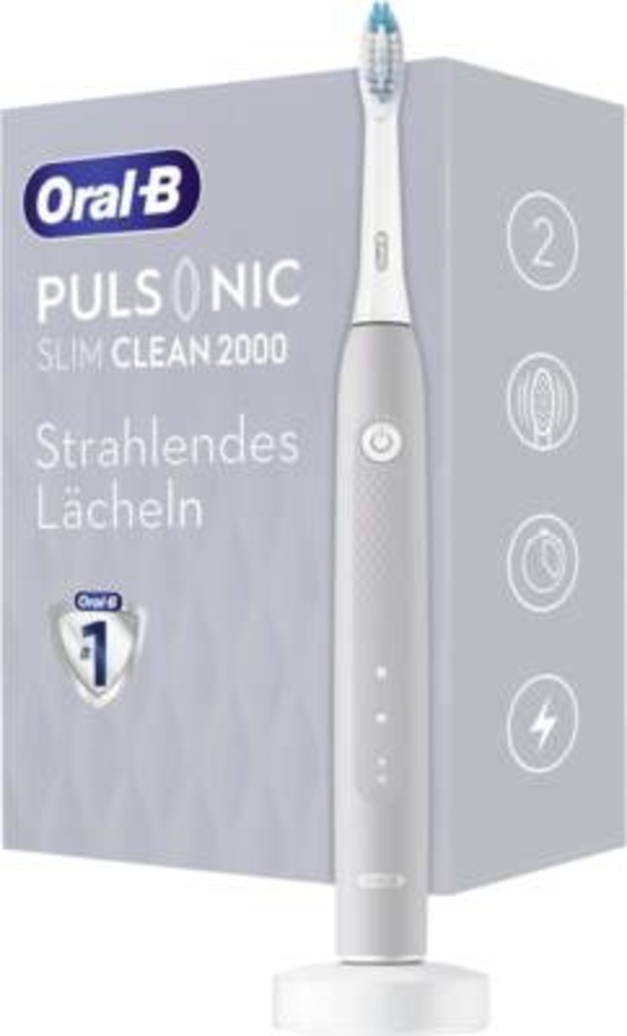 Oral-B Pulsonic Slim Clean 2000 Grey Elektrische Zahnbürste 4210201304685